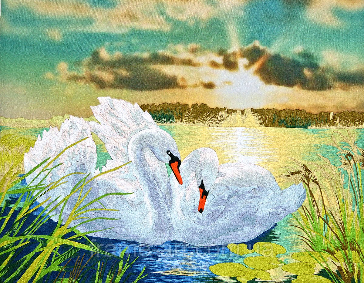 Картина " лебедь"