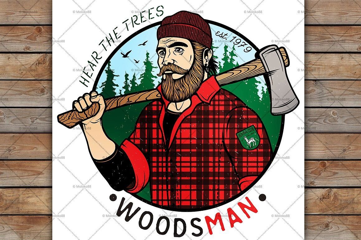 Лесоруб иллюстрация