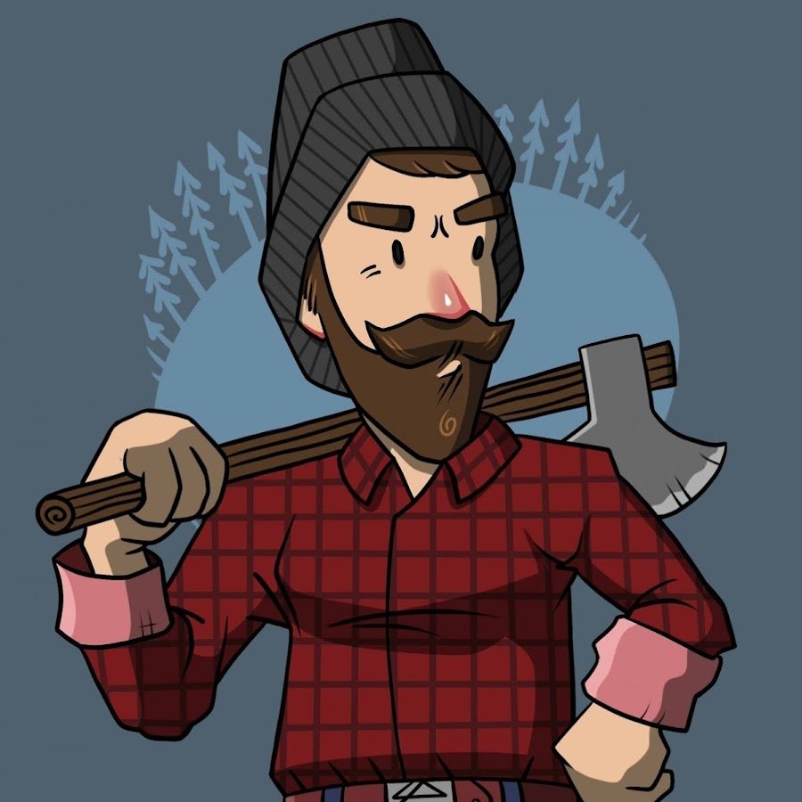 Наклейка лесоруб