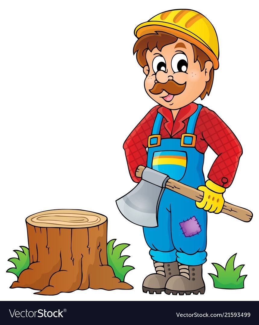 Лесоруб мультяшный