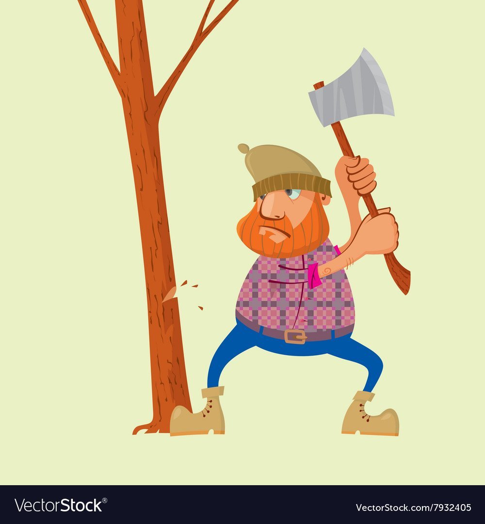 Лесоруб мультяшный