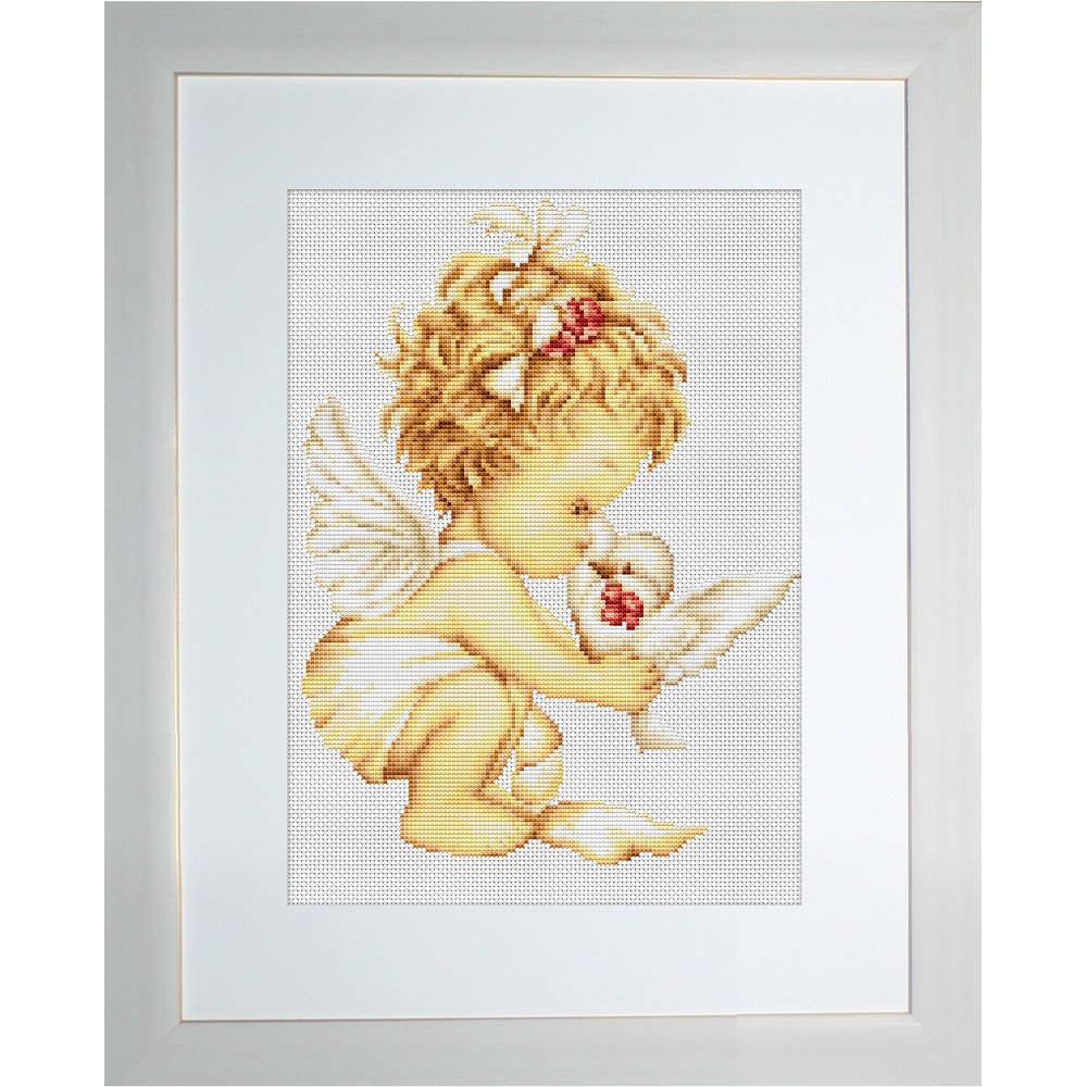 Ангелочек с голубем