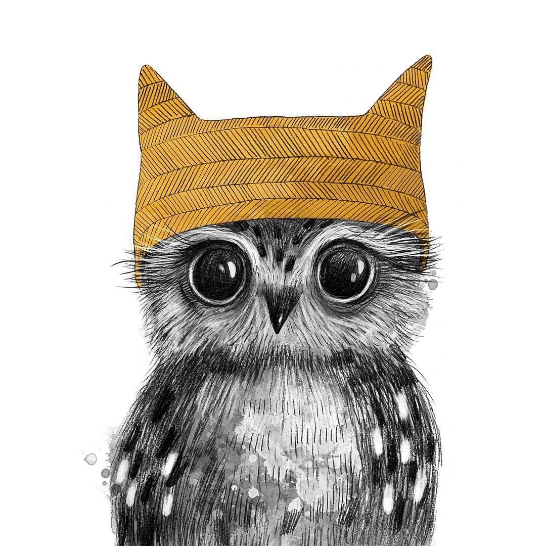 Совушка в шапке