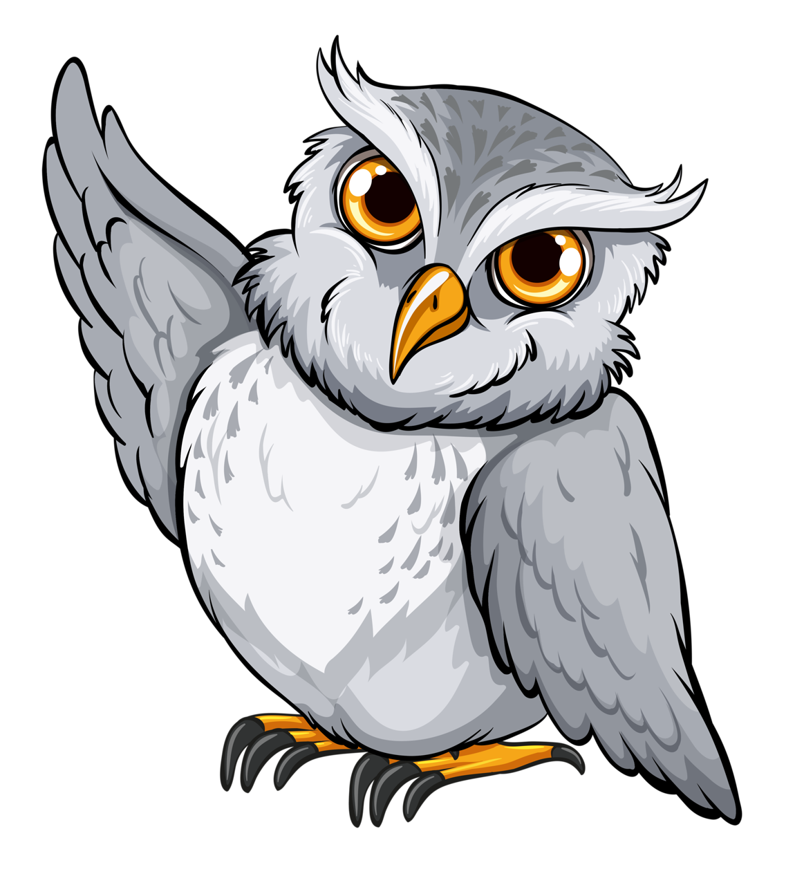 Мультяшные белые Совы