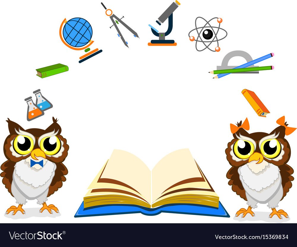 Сова с глобусом и книгой