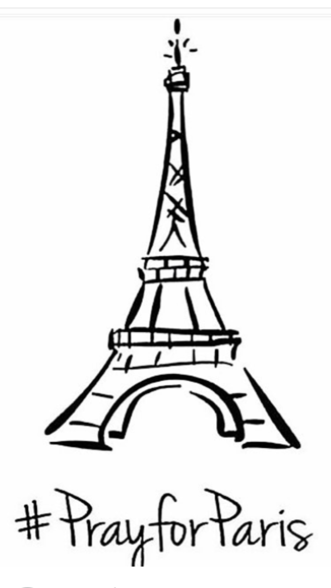 Эльфелевая башня Париж рисунок