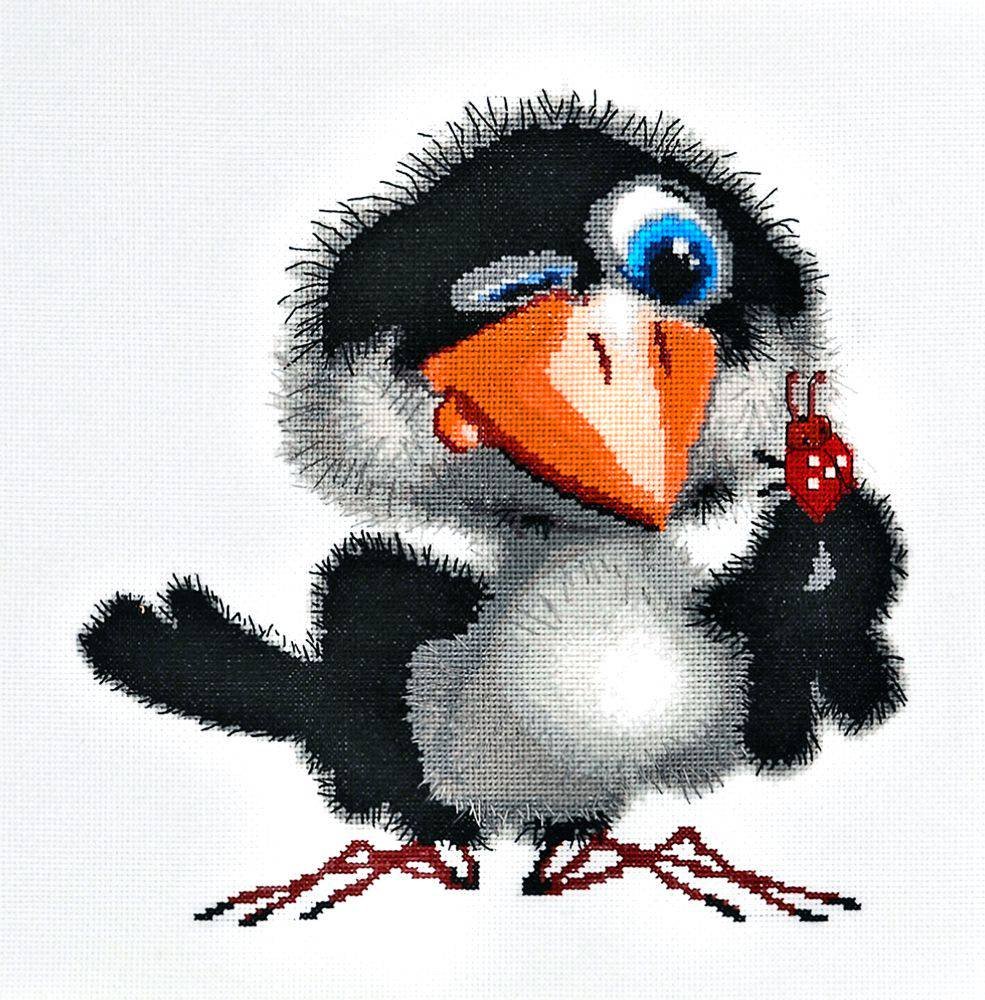 Ворона злая мультяшная