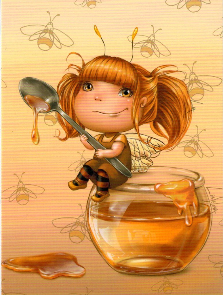 Девушка кушает сладости