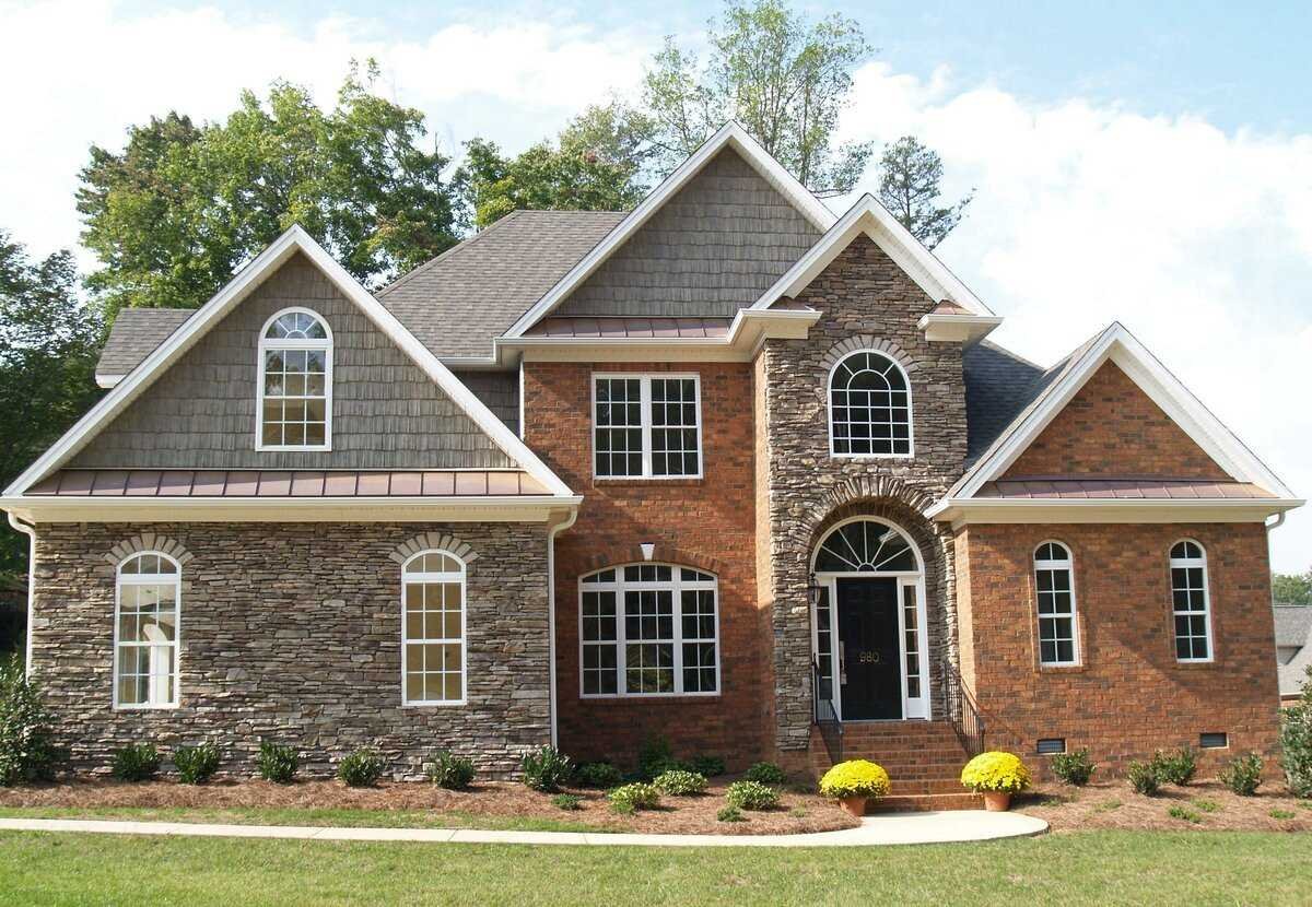 Красивые фасады из кирпича