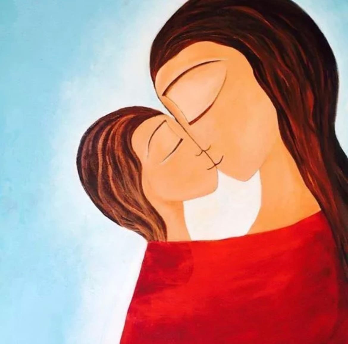 Мама и ребенок иллюстрация