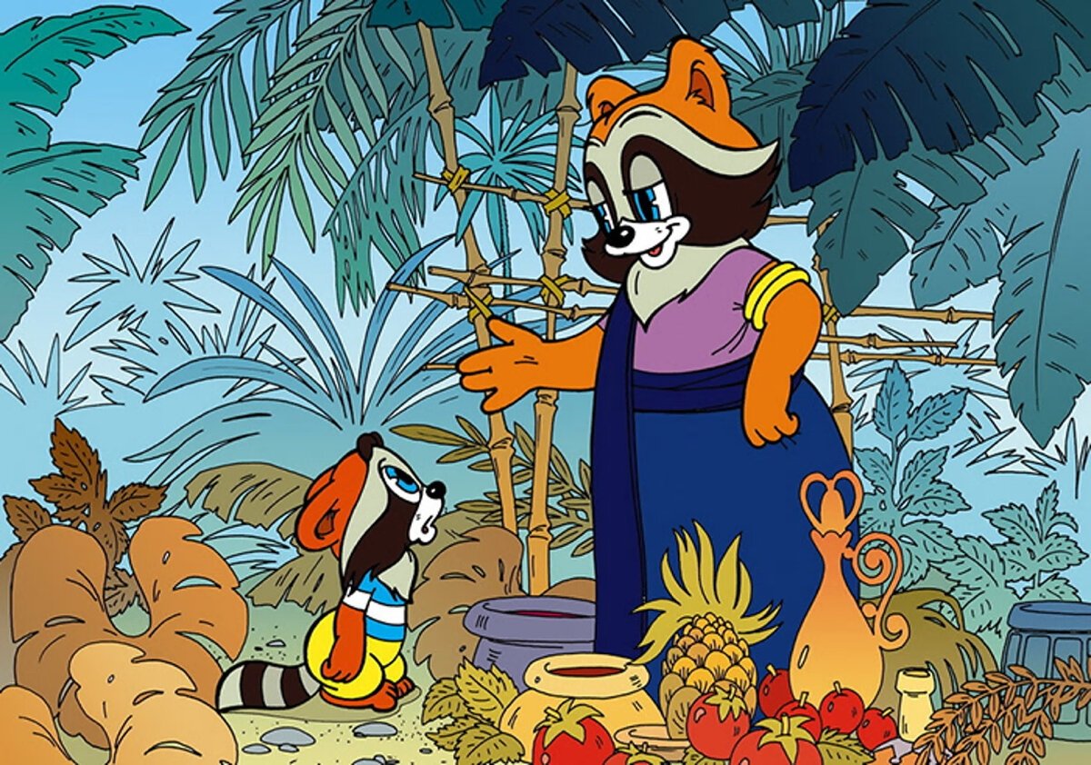 Мультфильмы. Крошка енот