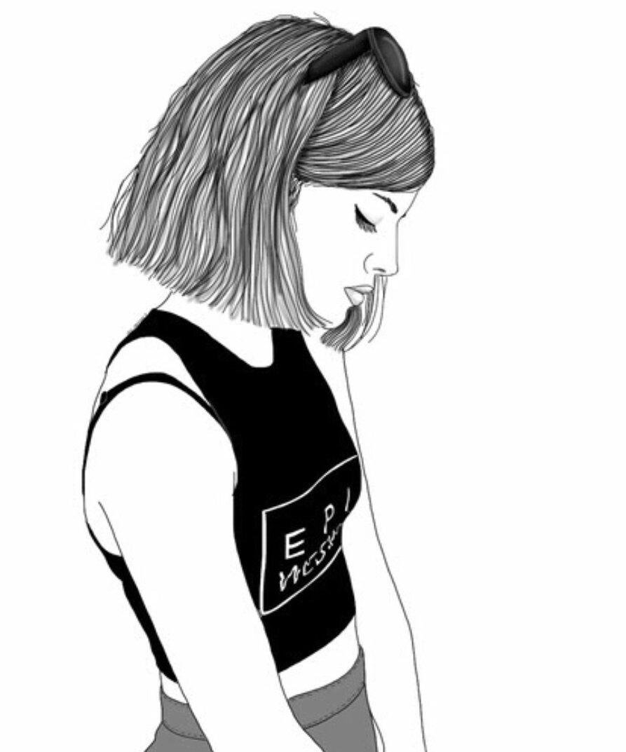 Девушка рисунок