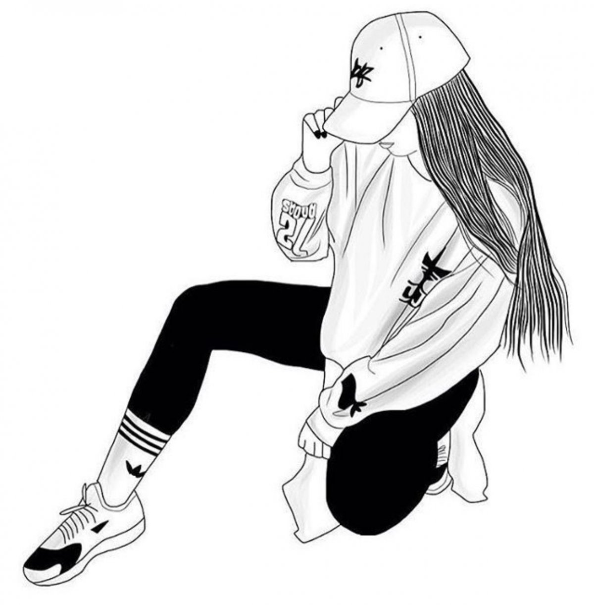 Раскраски девушки крутые
