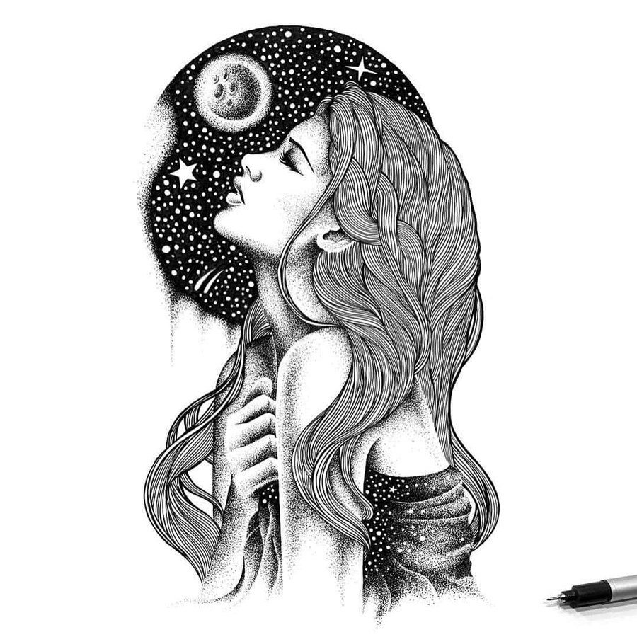 Черно белые иллюстрации