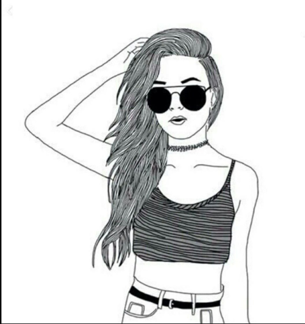 Девушка рисунок