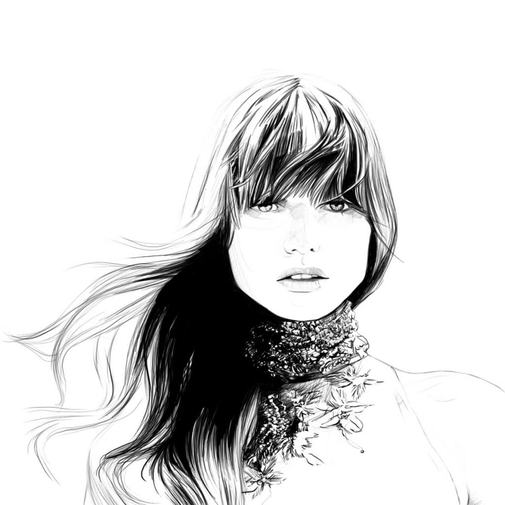 Картинки для срисовки девочки