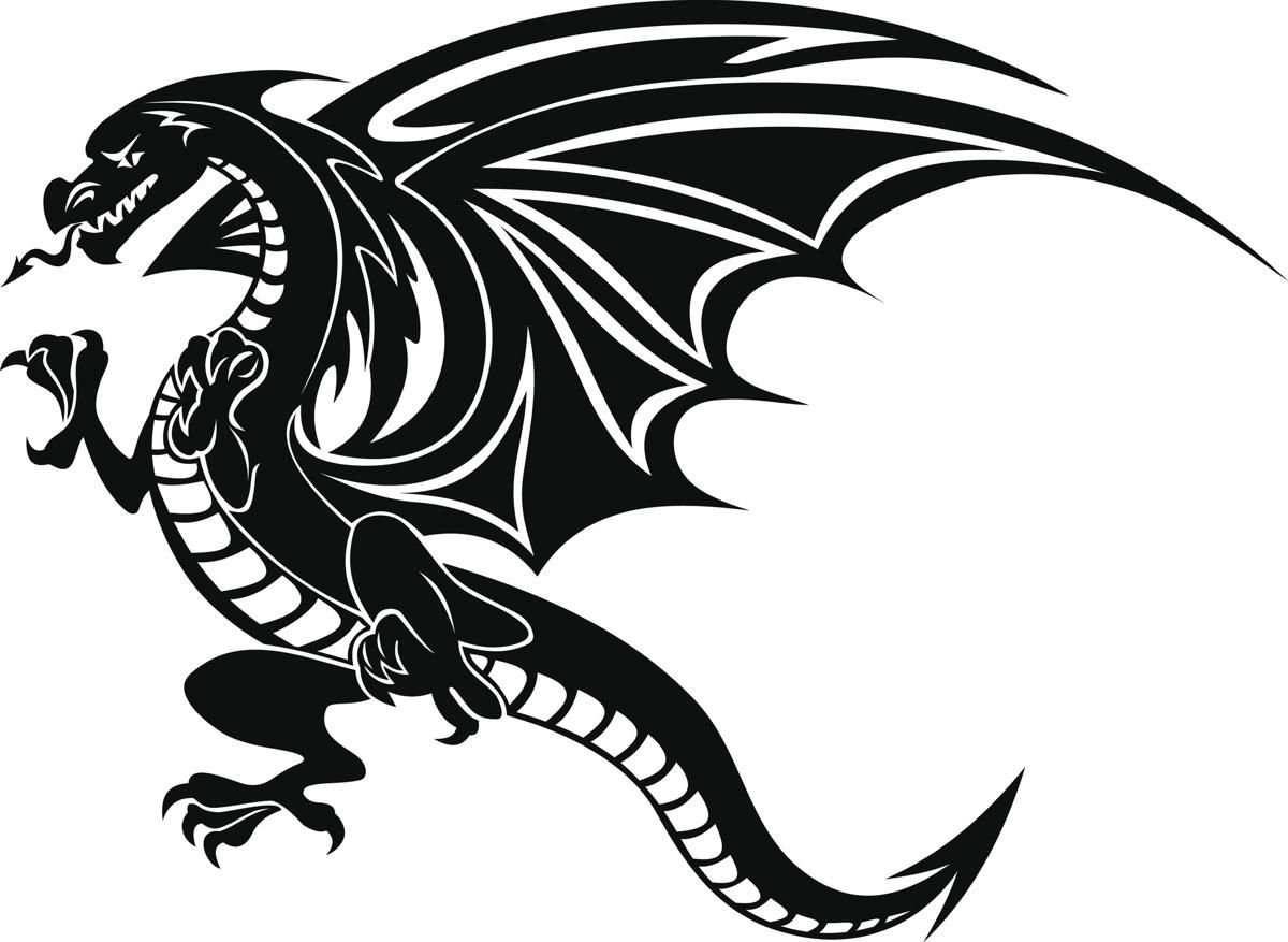 Наклейка дракон