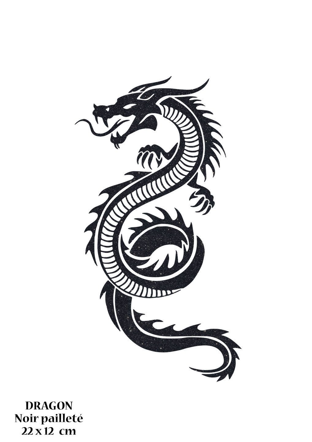 Китайский дракон тату