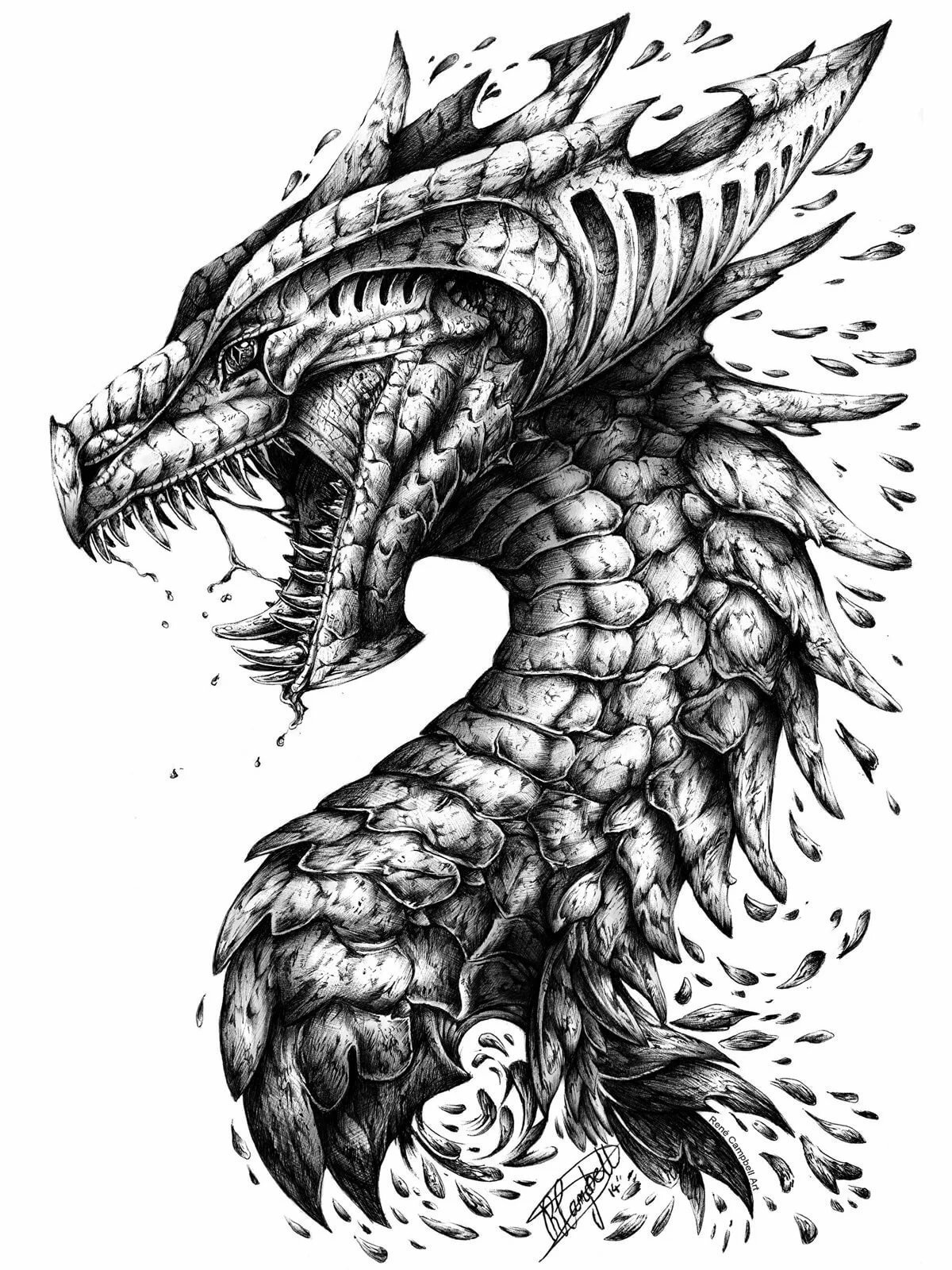 Драконы Нидхегг тату