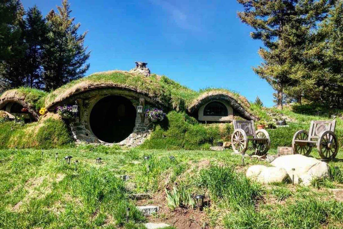 Новая Зеландия Хоббитон дом Бильбо