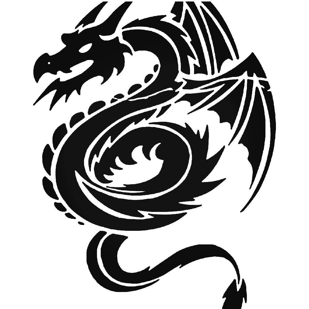 Дракон тату эскиз