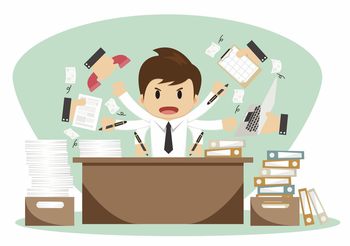 Офисный сотрудник мультяшный