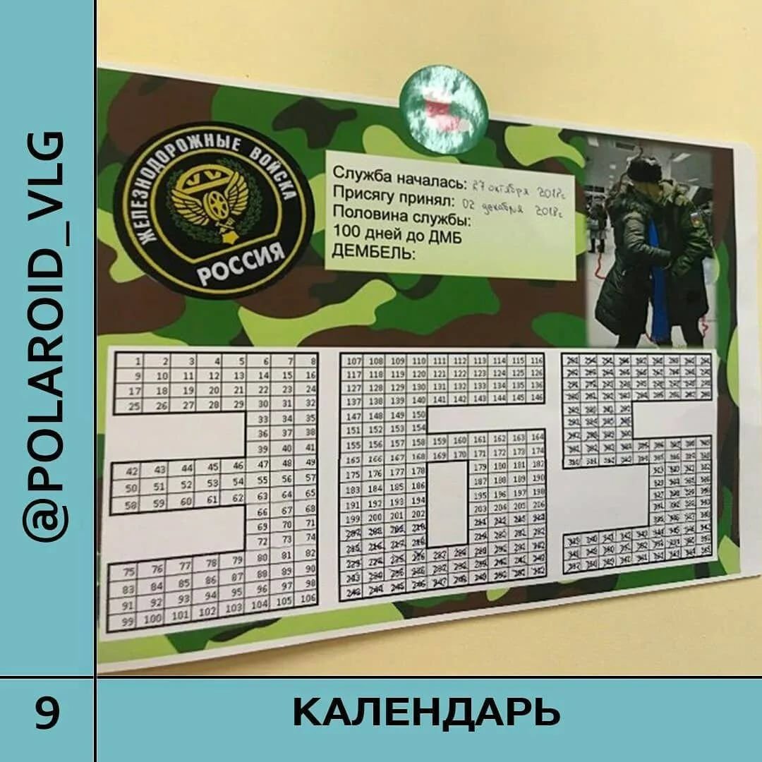 Идеи для армейского календаря