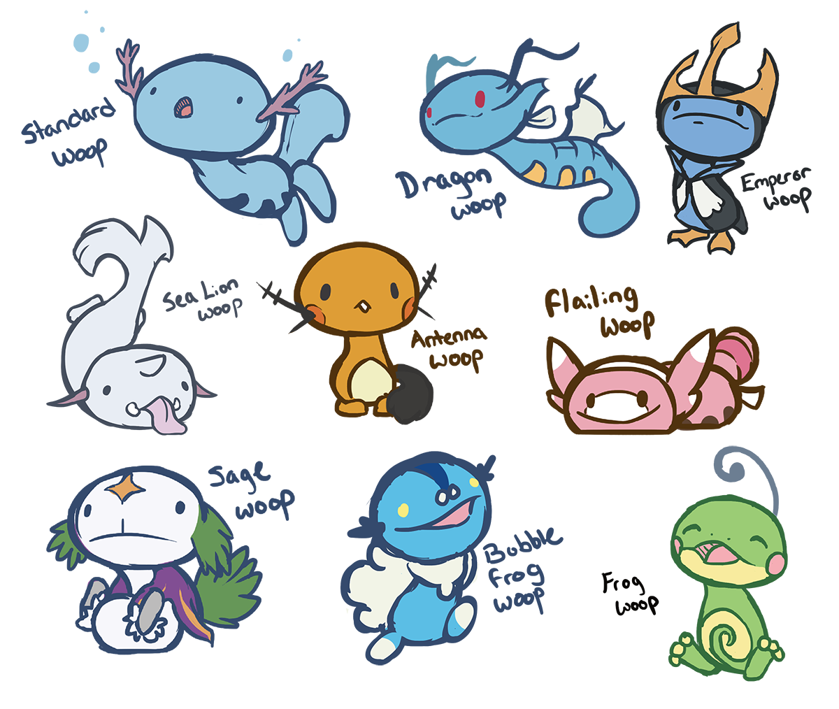 Аксолотль скетч