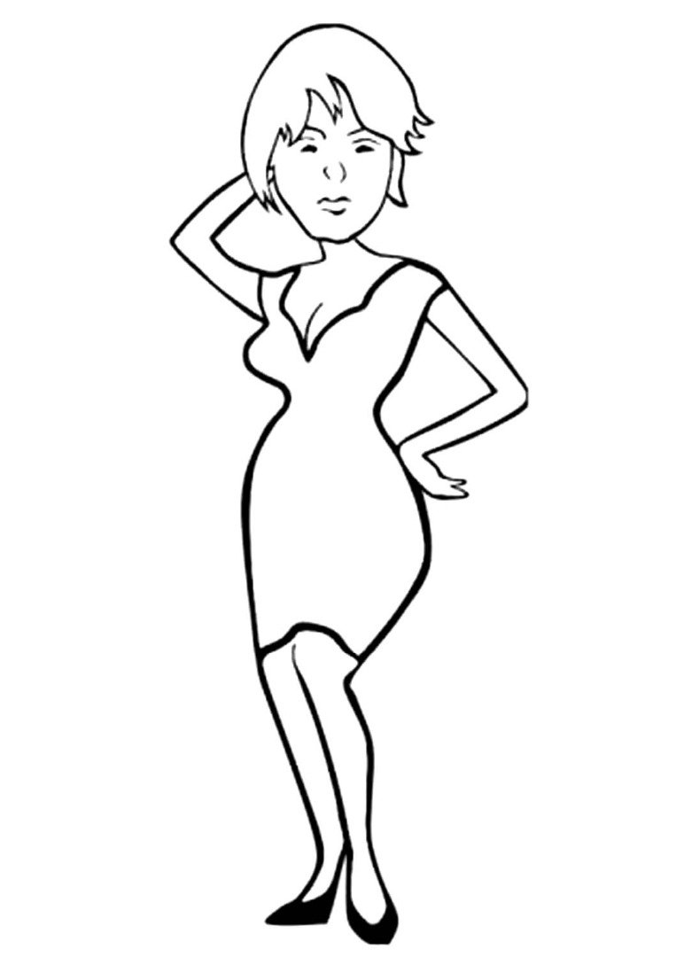 Рисунок тетенька