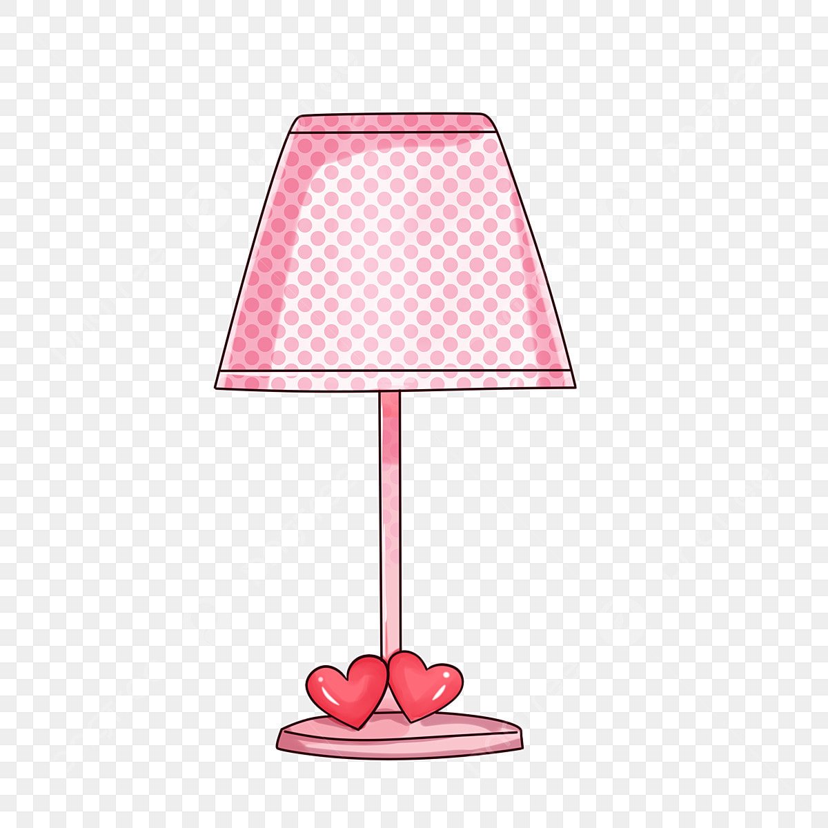 Светильник вид сбоку вектор