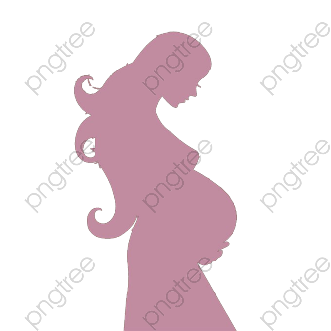 Силуэты беременных женщин