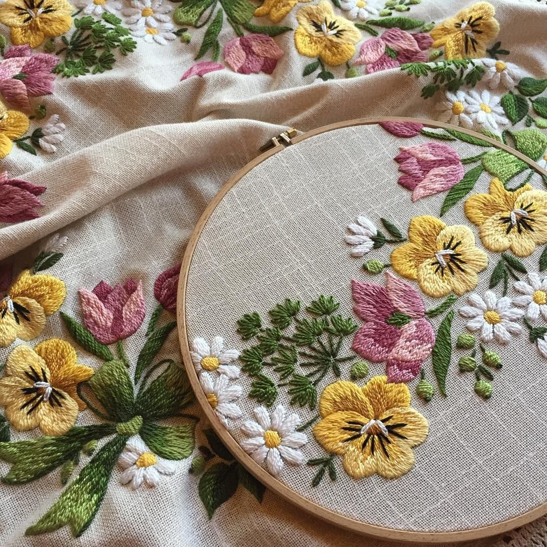 Микровышивка гладью