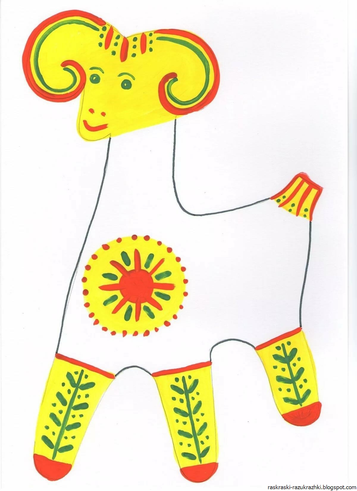 Расписные игрушки рисование