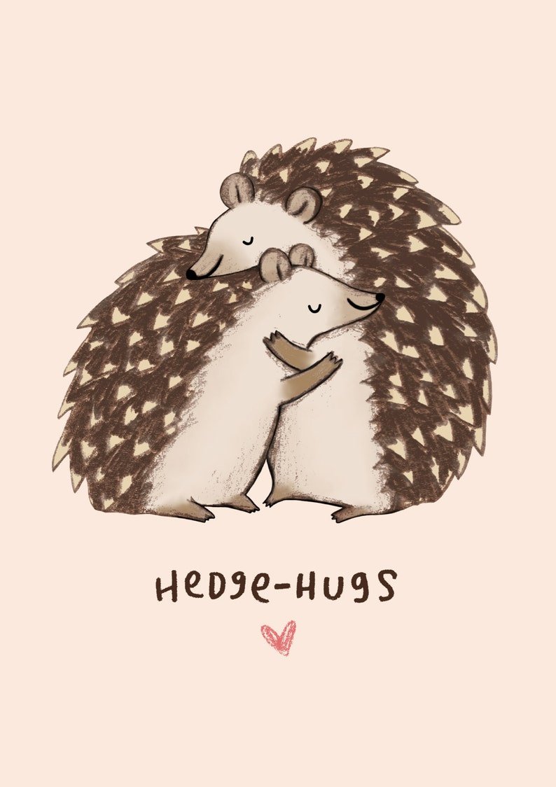 Ежики обнимаются