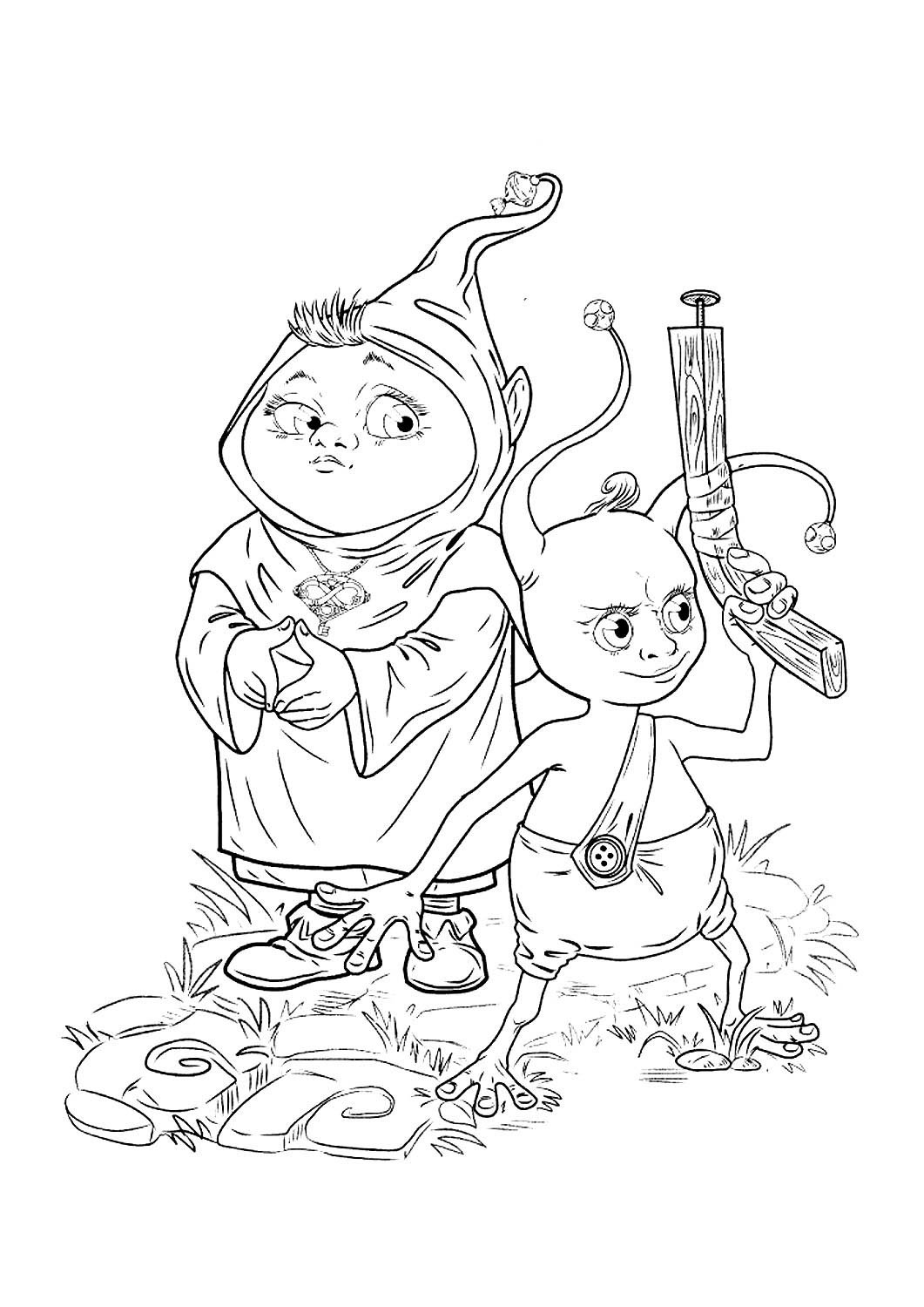 Раскраски для детей Джинглики