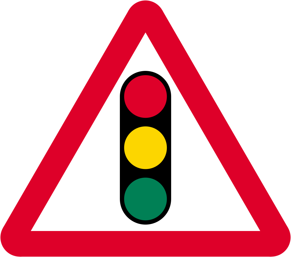 Дорожный знак 1.8 светофорное регулирование