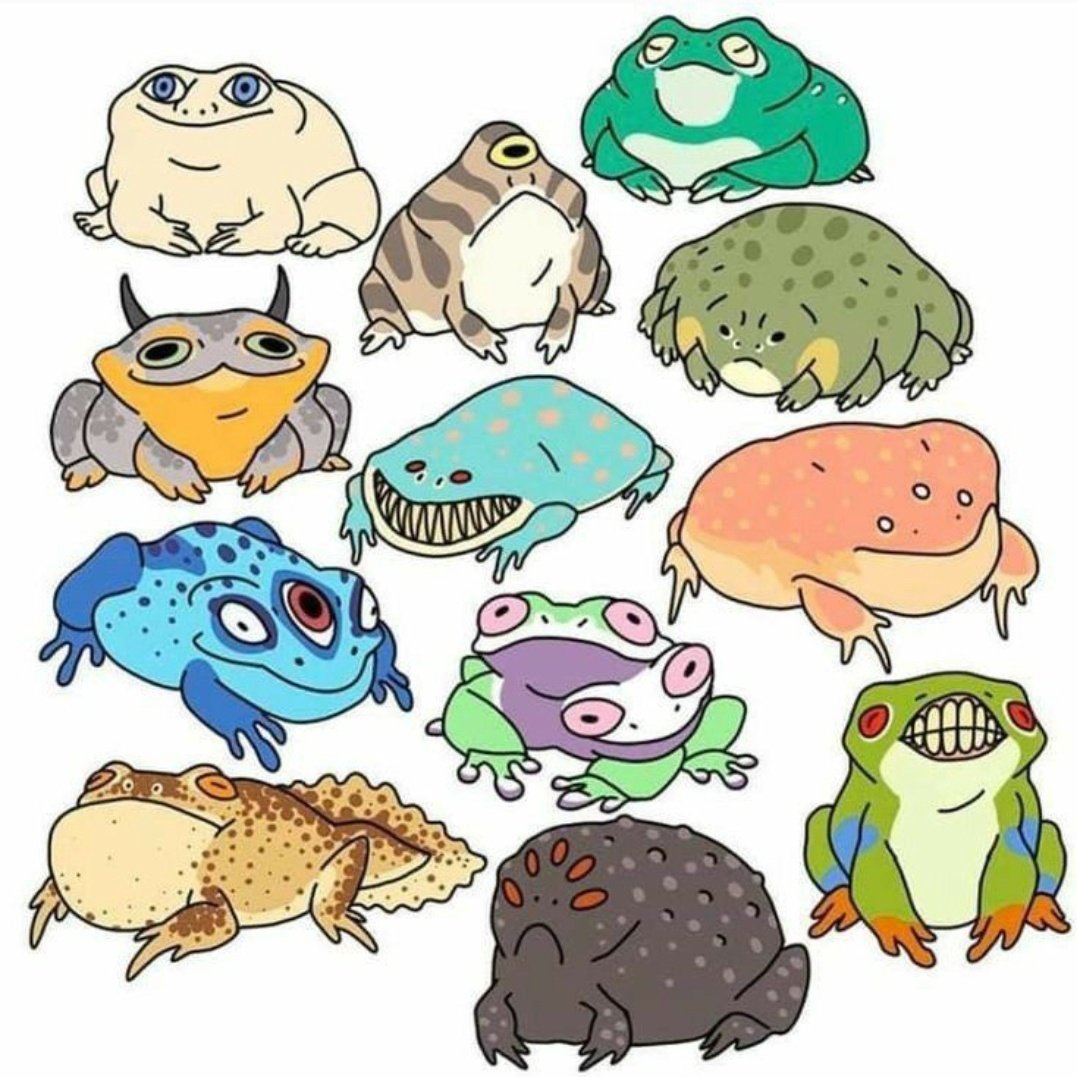 Лягушки арты