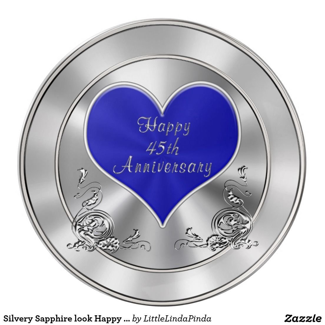 Сапфировая свадьба надпись