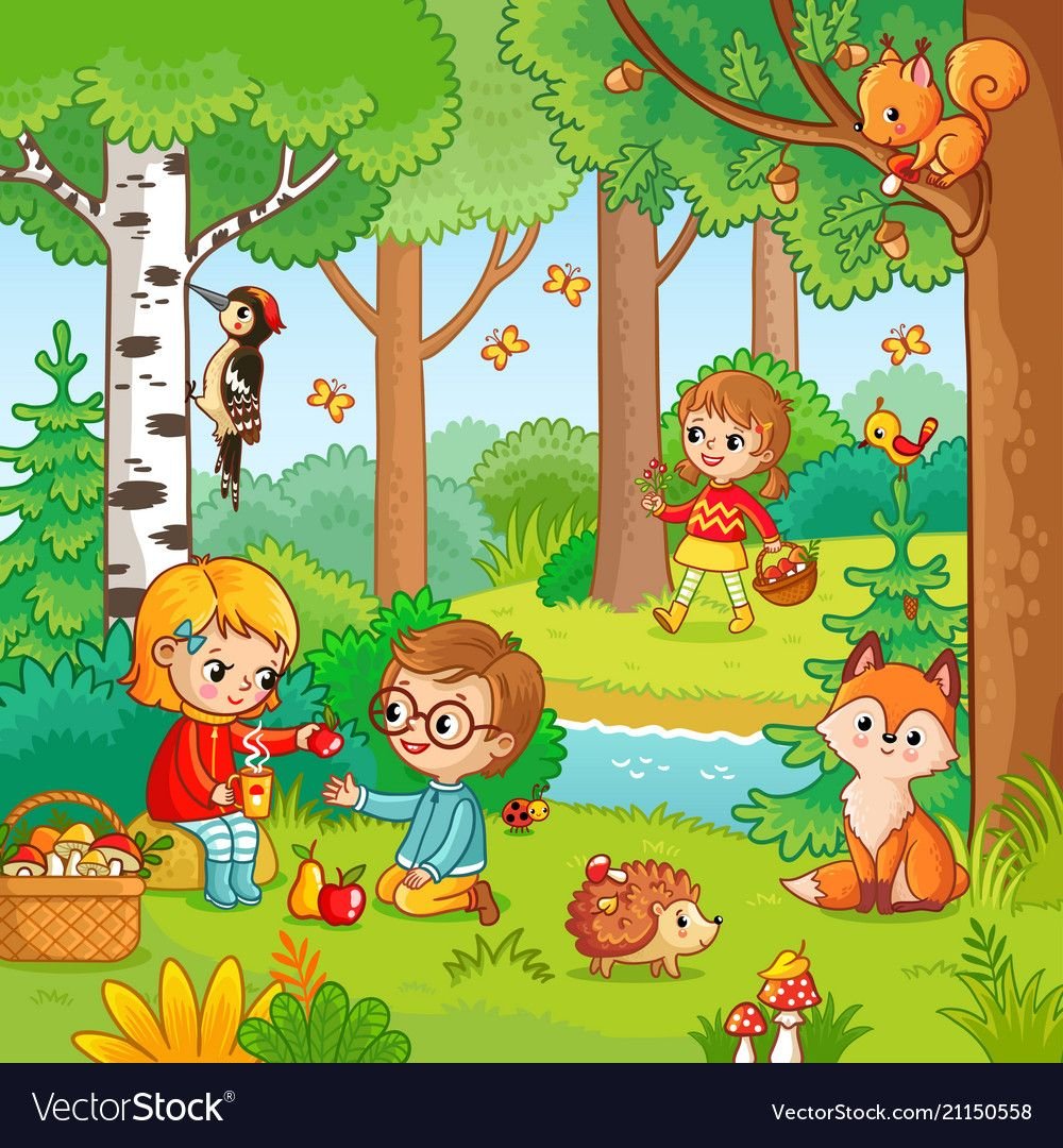 Прогулка в лес для дошкольников