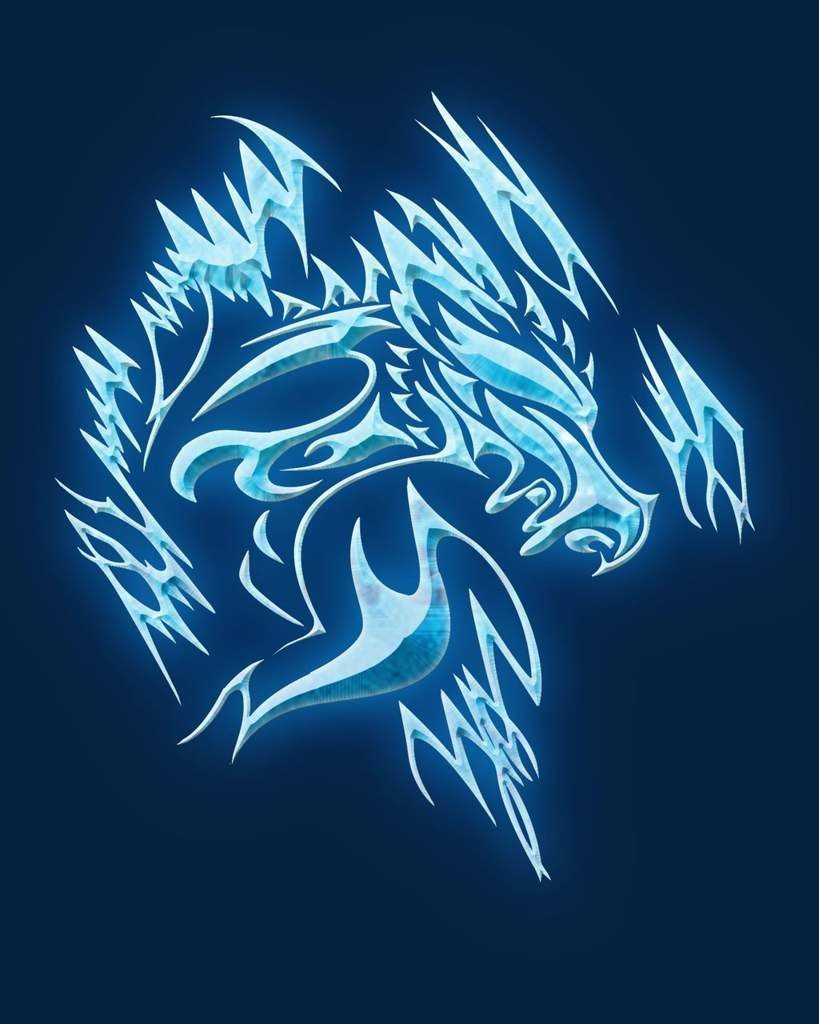 Красный дракон на черном фоне