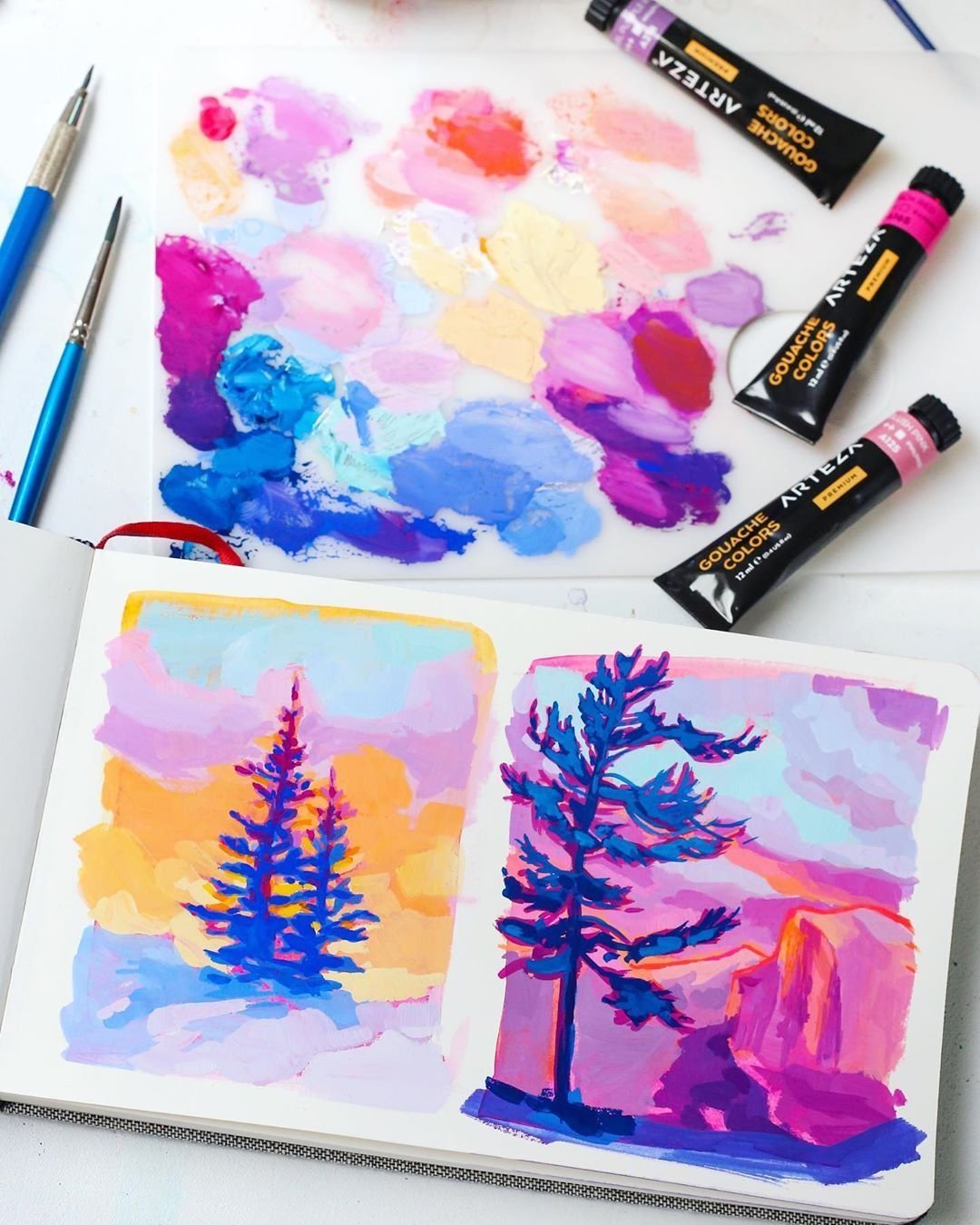 Рисунки акварелью для срисовки