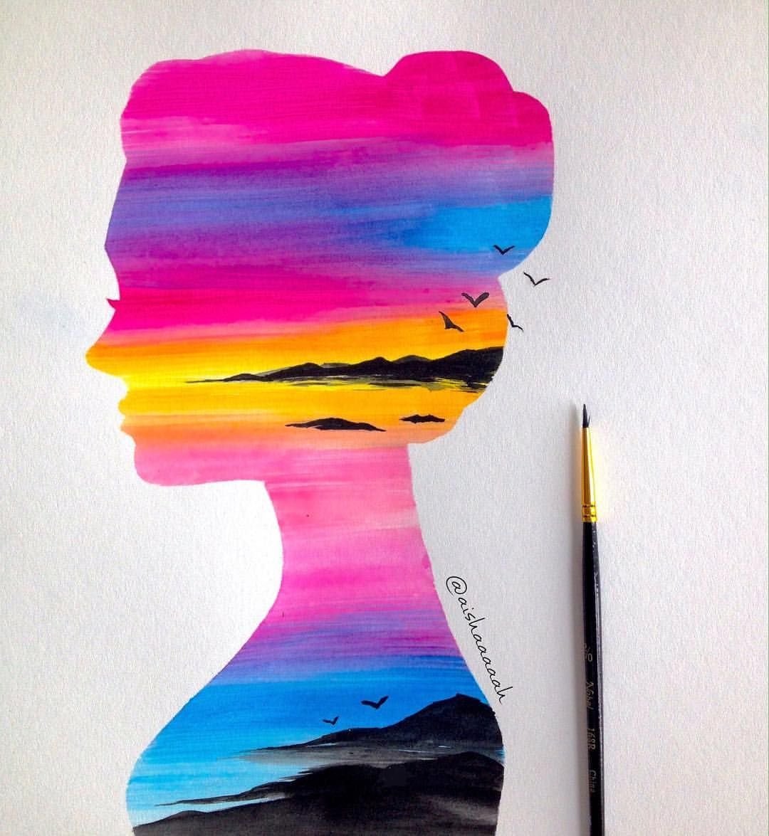 Рисунки гуашью