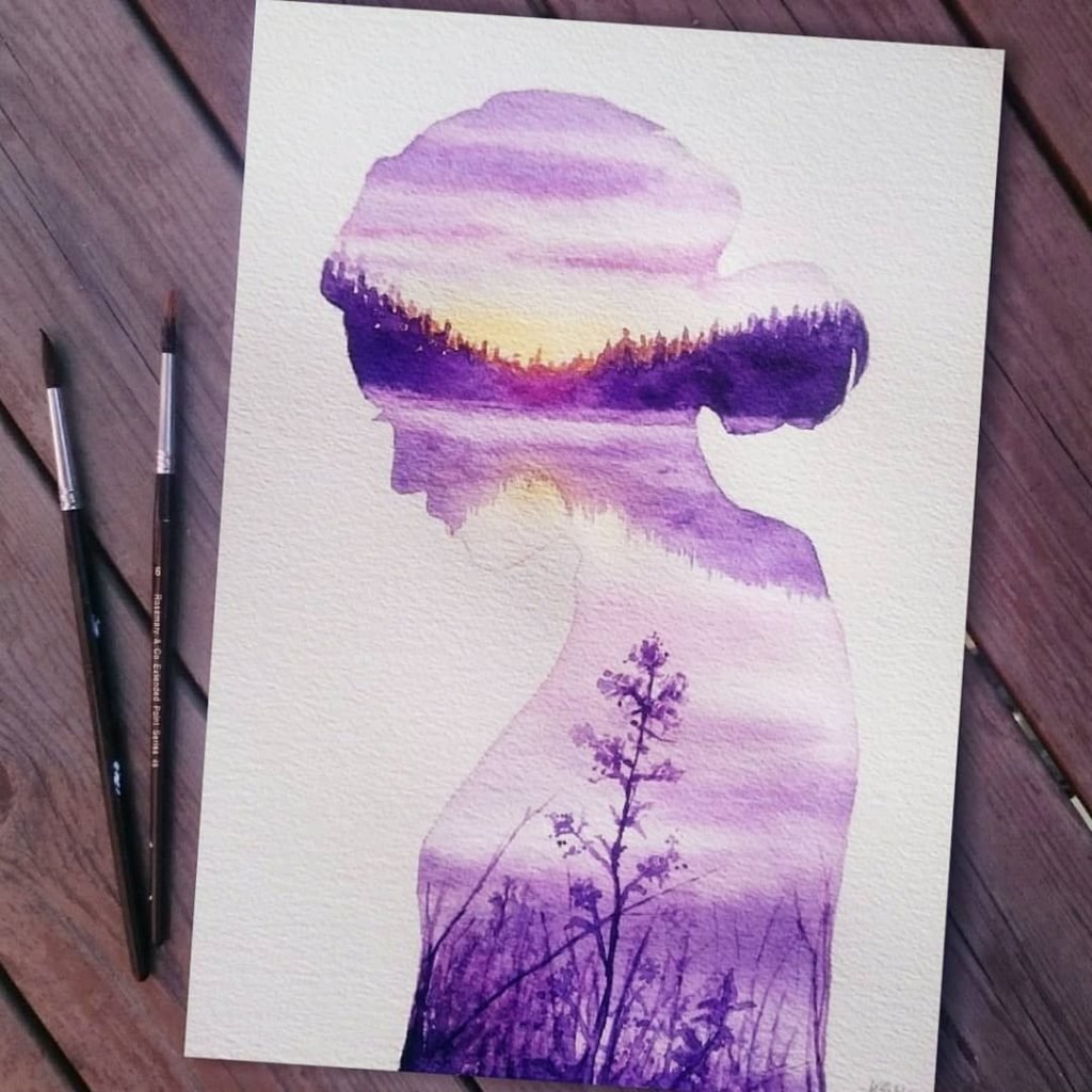 Красивые и простые рисунки акварелью