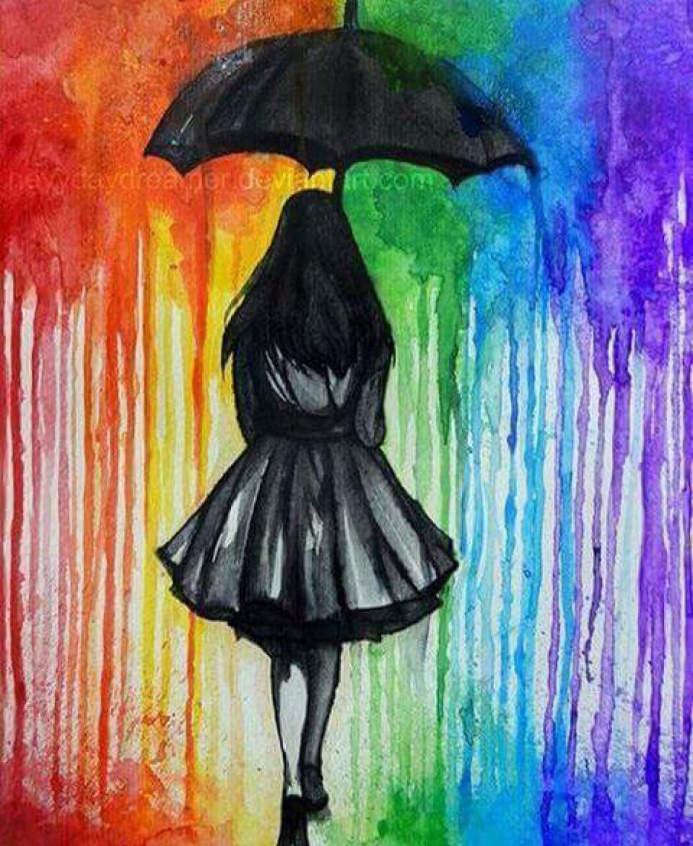 Мини пейзажи акварелью