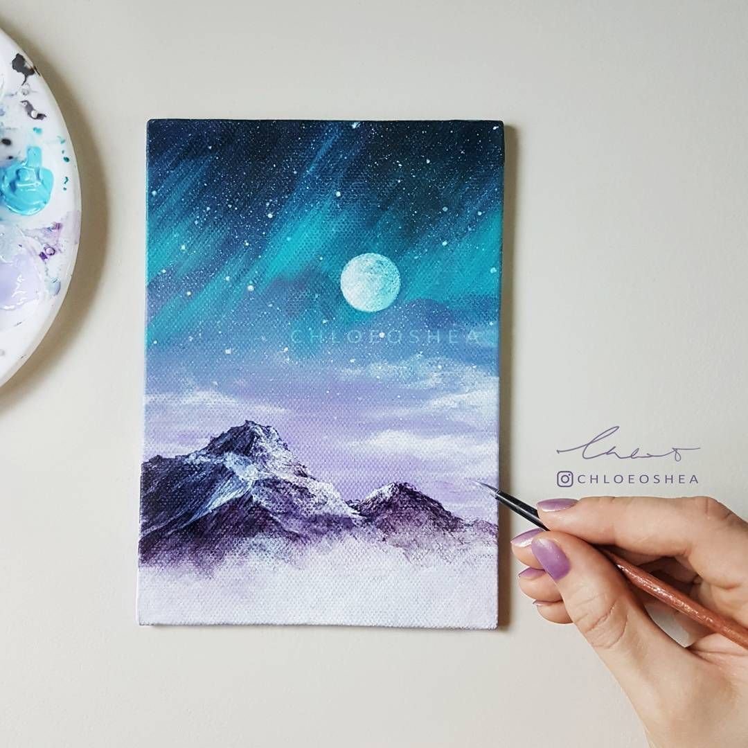 Мини пейзажи акварелью легкие