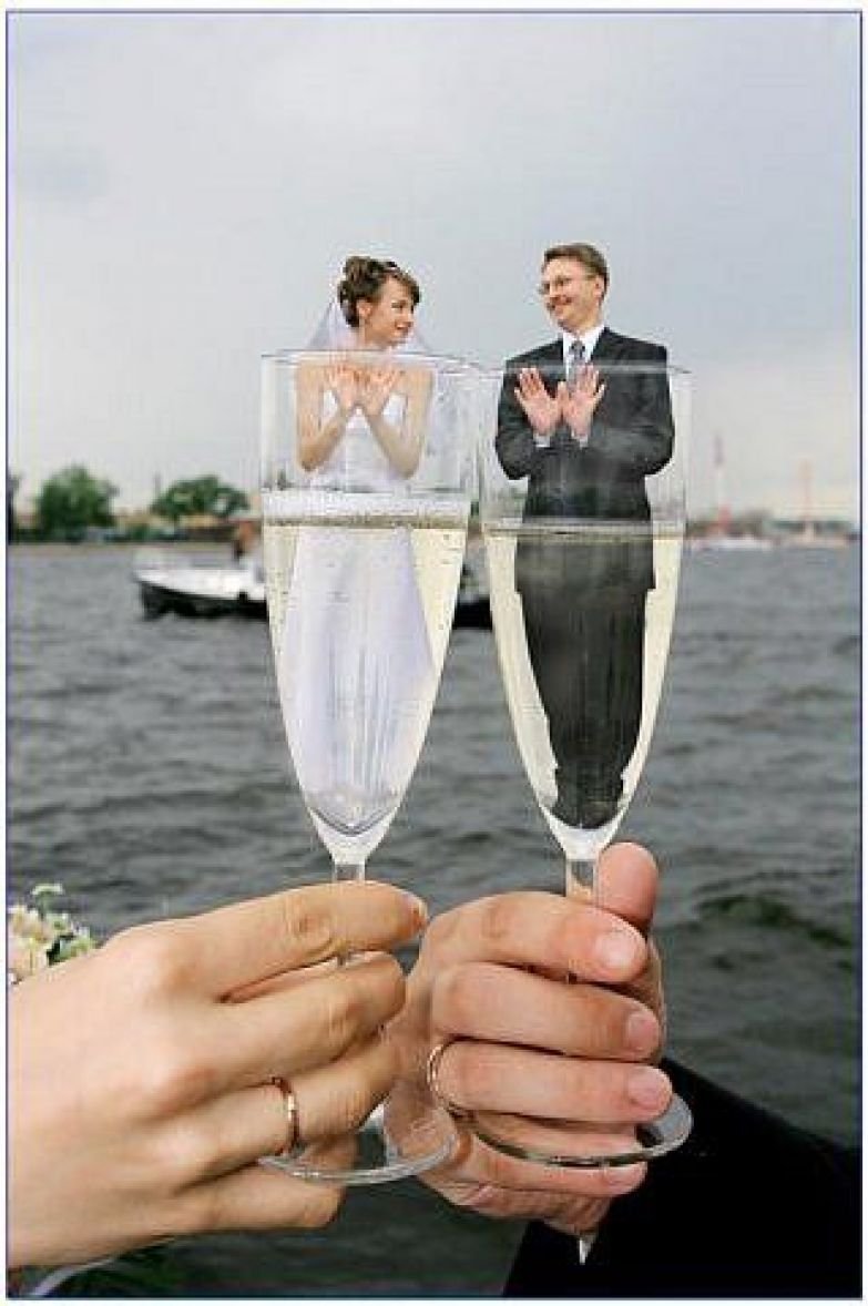 Веселая Свадебная фотосессия