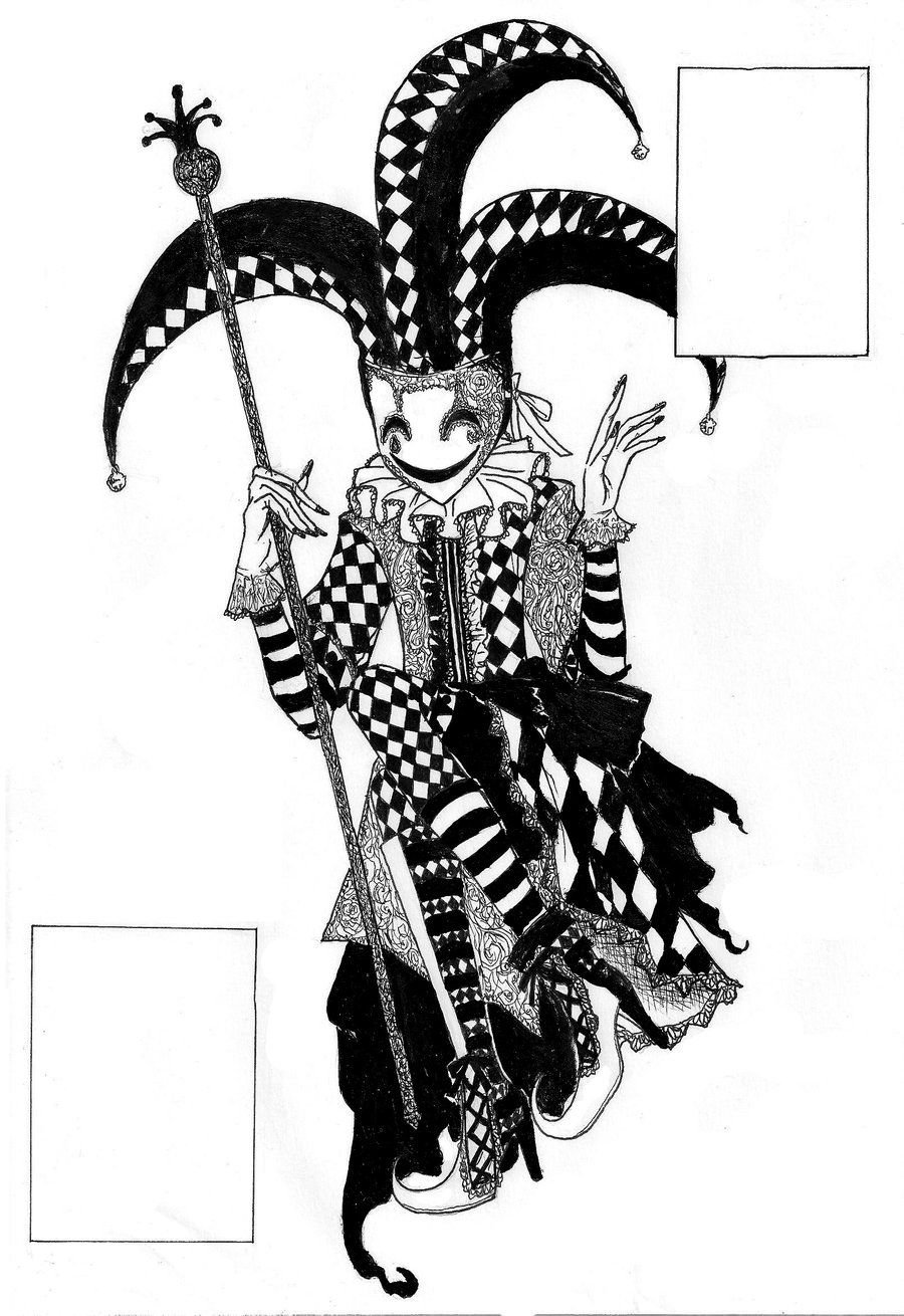 Шут с картами арт