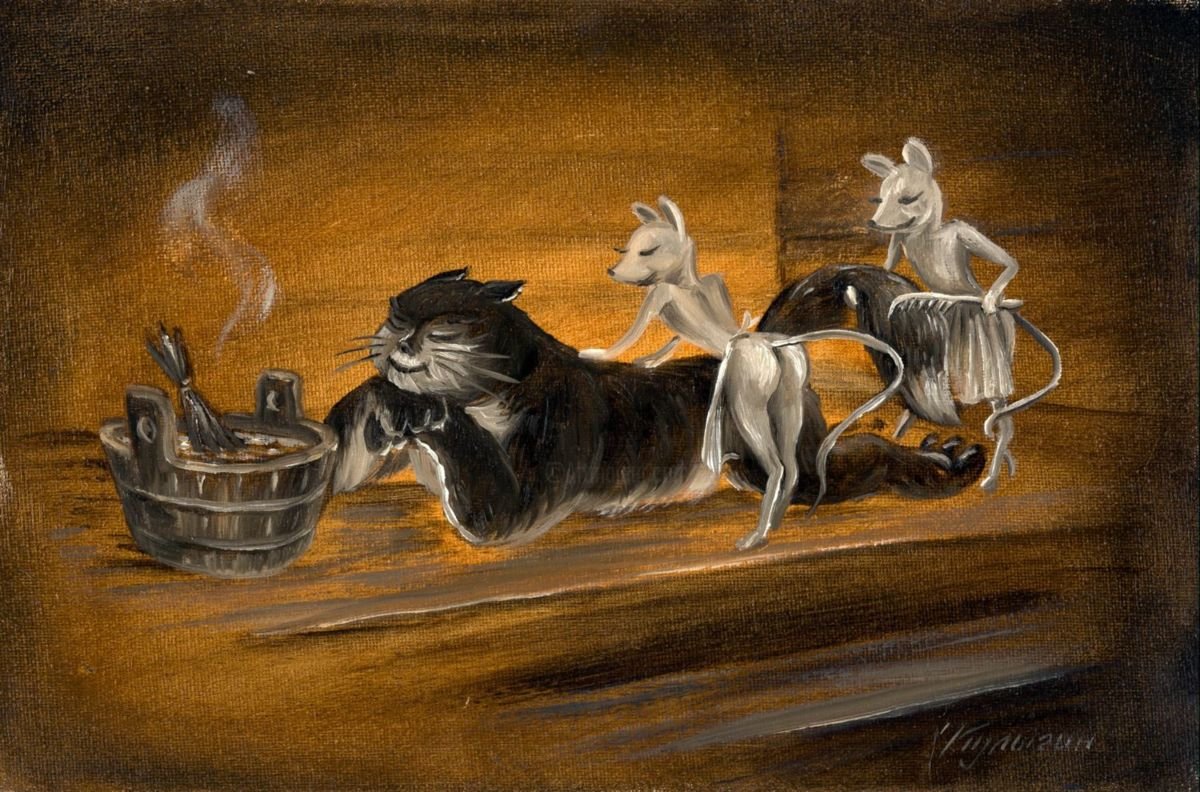 Художник Кулыгин картины коты