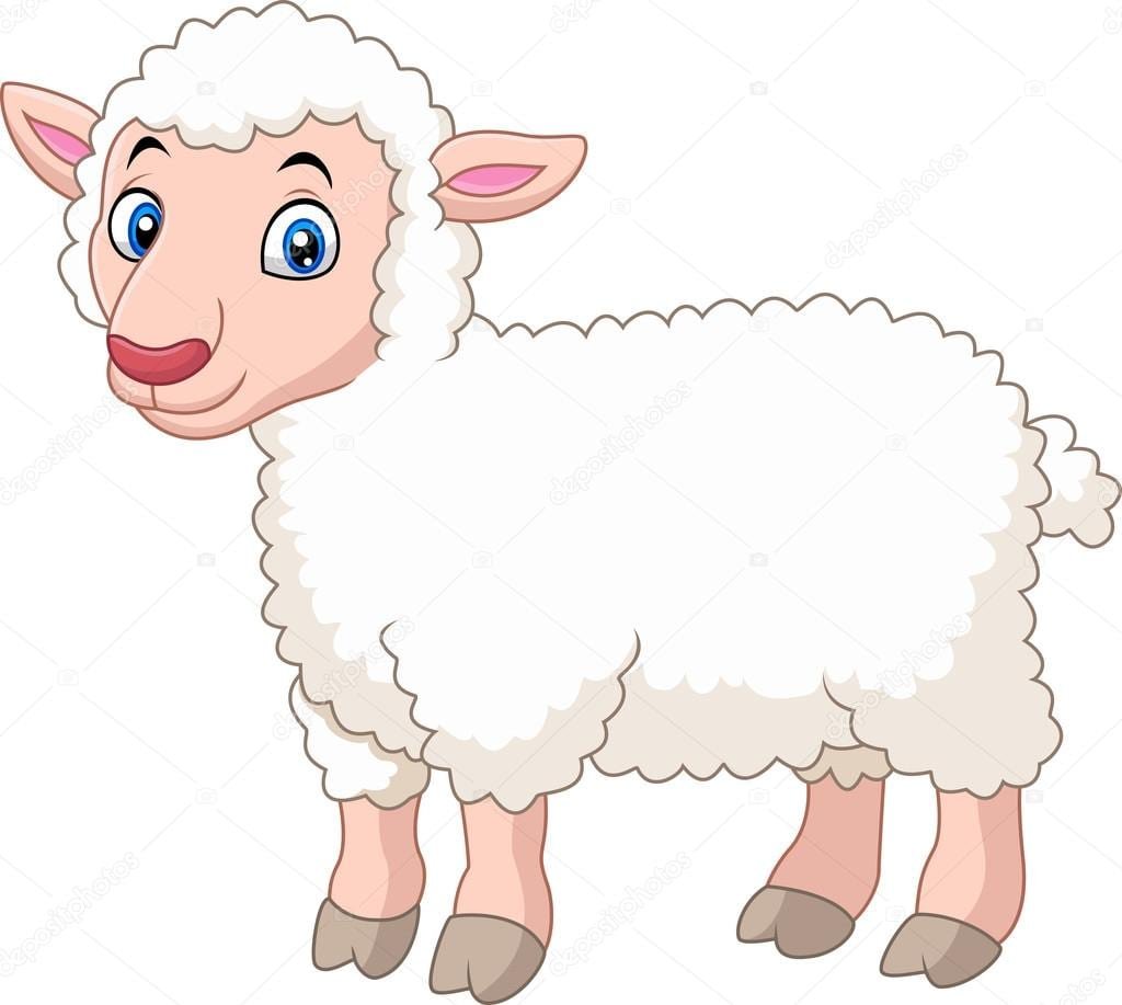 Ягненок мультяшный