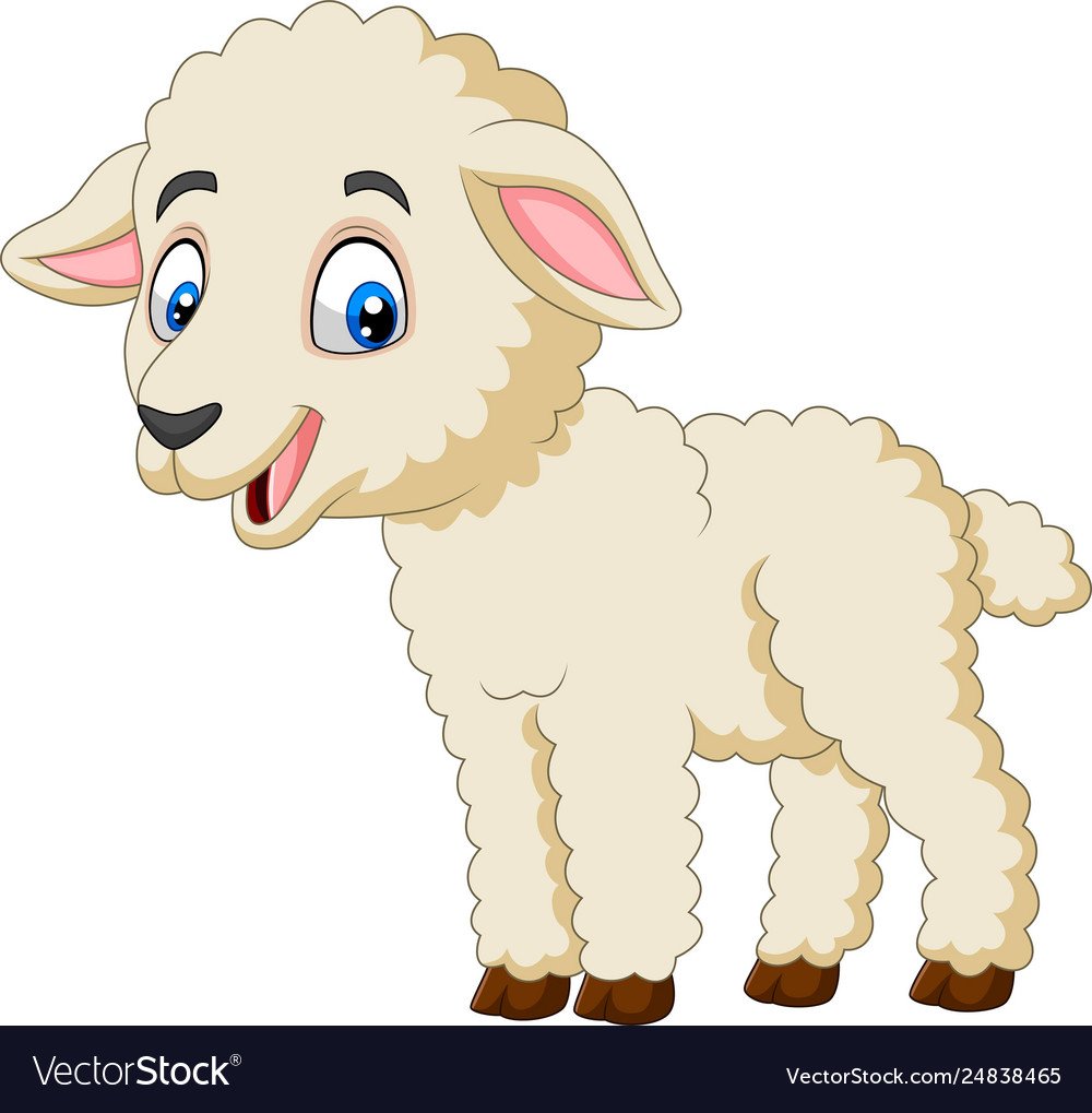 Ягненок мультяшный